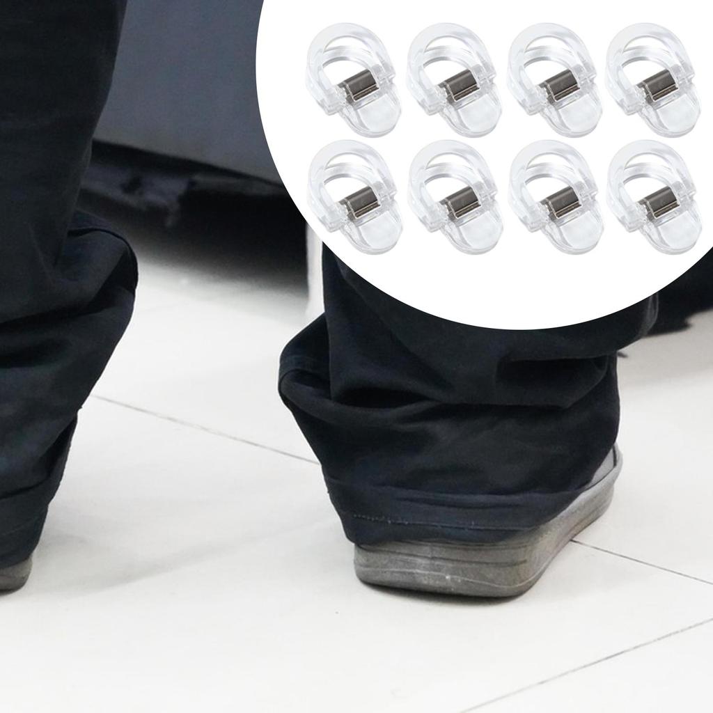 Trouser Clamp Plastic Hem Clips Leg Tightener Pants Accessories Clothing Fixer for Daily Wear