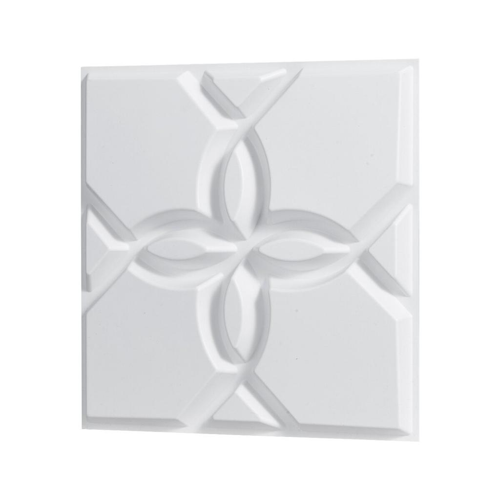 3D Wall Panels 33-Pack 11.81x11.81'' PVC 32 Sq.Ft Coverage Floral White