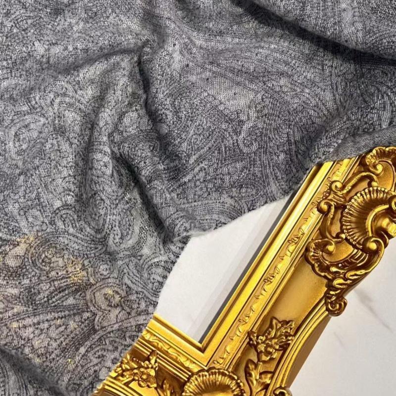 100% Cashmere 70x180cm Print Wrap Scarf Women Lightweight Breathable Knitted Pashmina Shawl Travel Cape Foulard All-Season Chic Layering