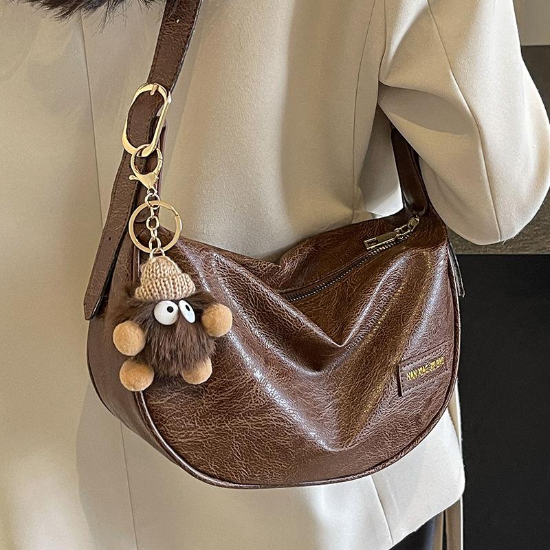 High-End Niche Bag Women'S Broadband Messenger Bag Women'S Retro Versatile One-Shoulder Dumpling Bag Women