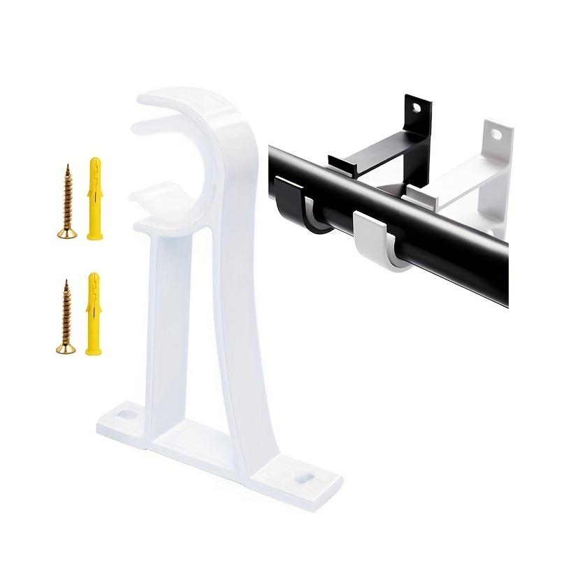 Curtain Rod Bracket, Heavy Duty Metal Wall Mount Support for Curtain Poles