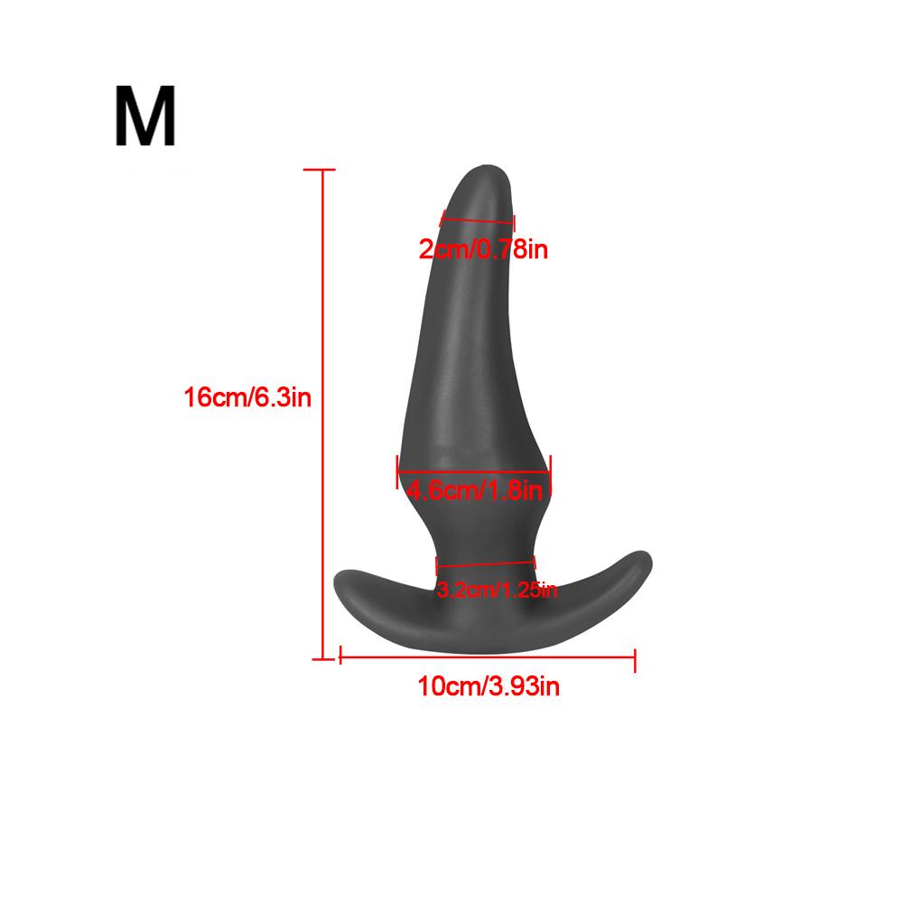 Liquid Silicone Soft Anal Plug Prostate Massage Anal Sex Toys for Adult Men Women Butt Plug Comfortable To Wear Anal Expansion