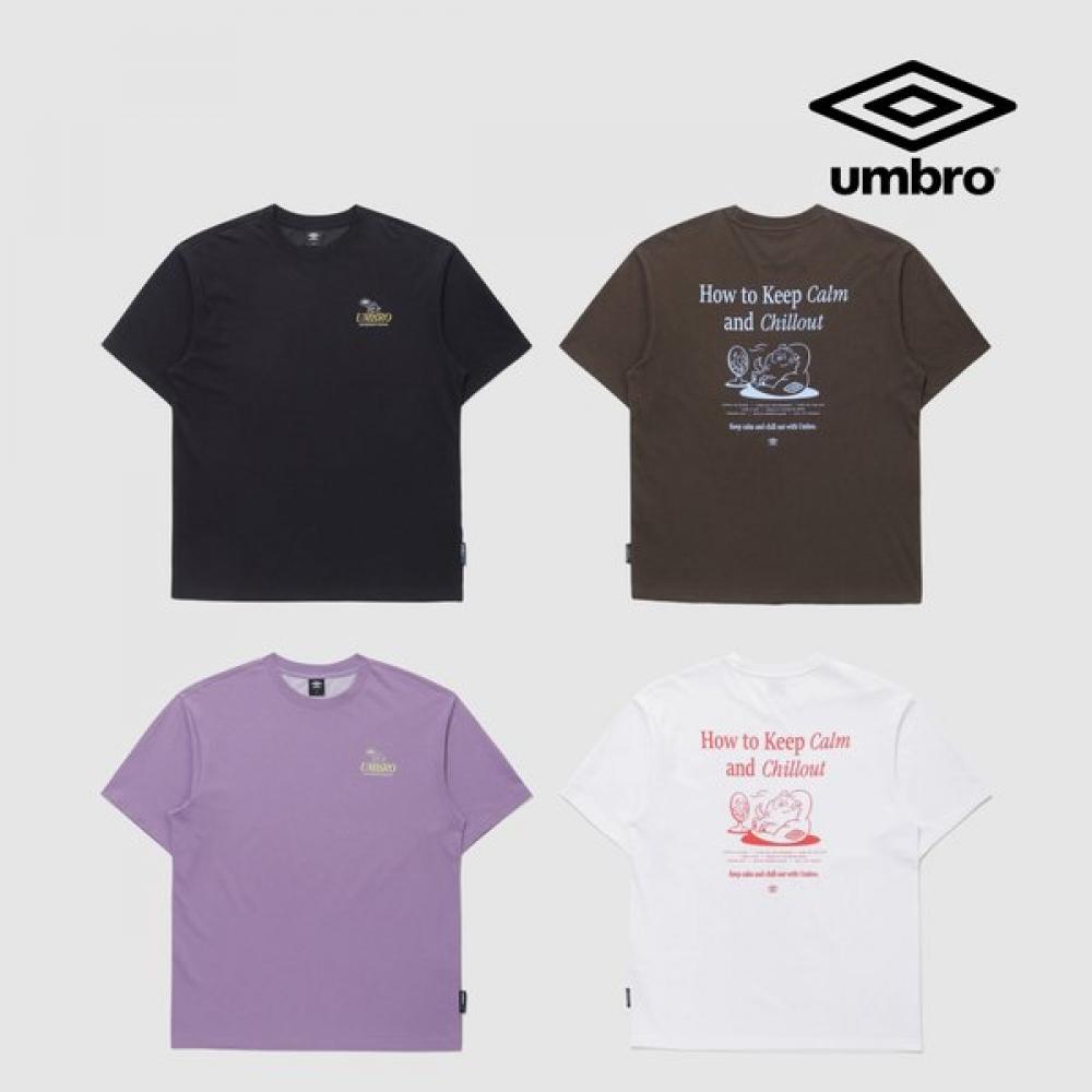 

Umbro Ice CoTTon Duralon Cooling Chill OuT ShorT Sleeve T shirT Uq221crs65 blacks/90