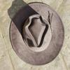 Special Custom Hat Arrow Crown Suede Hat Fedora Suede Woman 9.5cm Wide Brim Wholesale Panama Hat Unisex Chapeau Sombrero Hombre