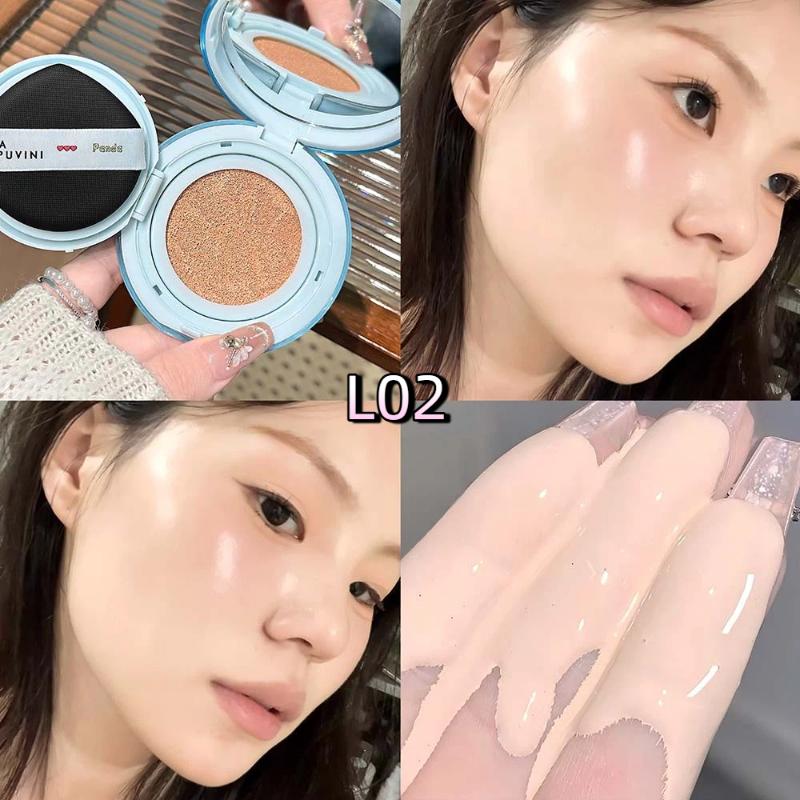 Cappuvini Matte Silky Moisturizing Concealer Air Cushion Natural Makeup Holding Water Resistant Cream Cushion Skin Foundation