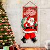 Christmas Door Curtain Flag Outdoor Gift Background Decoration