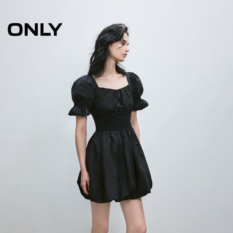 ONLY 2025 Spring Solid Color Waist Short Dress