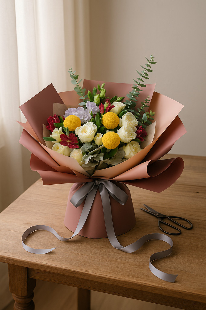 20PCS Hochzeit Dekor Bouquet Wasserdichte Verpackung Blumen Geschenkpapier Geschenke Verpackung Duplex Papier