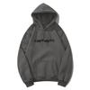 European and American Trendy Brand Classic Letter Print Sweatshirt, Unisex Loose-fitting Hooded Fleece Sweatshirt
