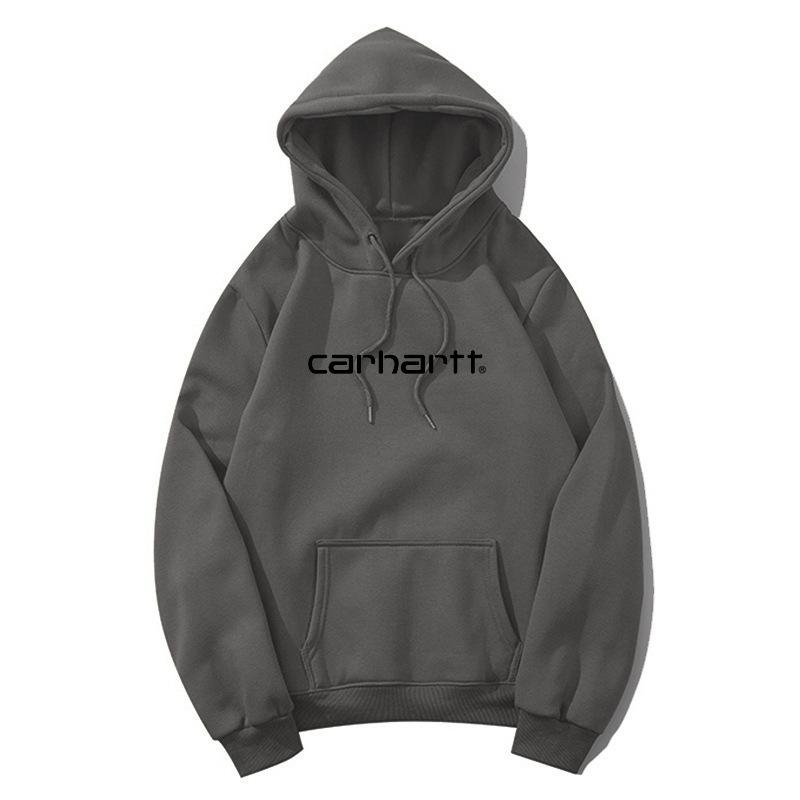 European and American Trendy Brand Classic Letter Print Sweatshirt, Unisex Loose-fitting Hooded Fleece Sweatshirt