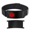 Pulseras de Alerta Médica para Hombres Acero Inoxidable Ajustable Correa Magnética de Reloj Grabar Personalizar Pulsera Joyería Impermeable