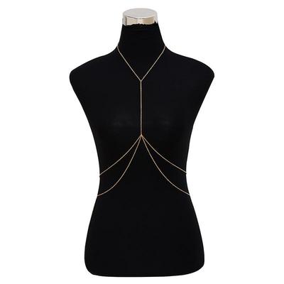 European & American Women's Double-Layer Fashion Alloy Body Chain