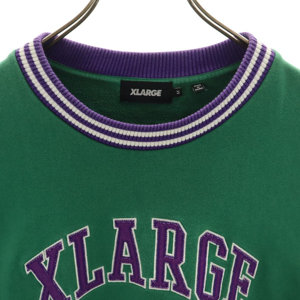 XLARGE Long sleeve sweat trainer M green Men's Used
