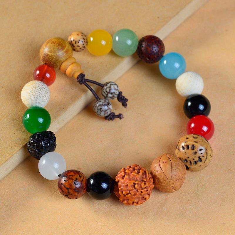 Tobo Bodhi Beads Play 18 semințe Tobo Hand String Vajra Bodhi Agate Brățară