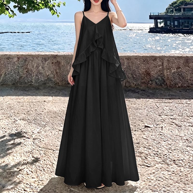 ZANZEA Women Sleeveless Camisoles and Long Skirts Casual Two Piece Suit Sets