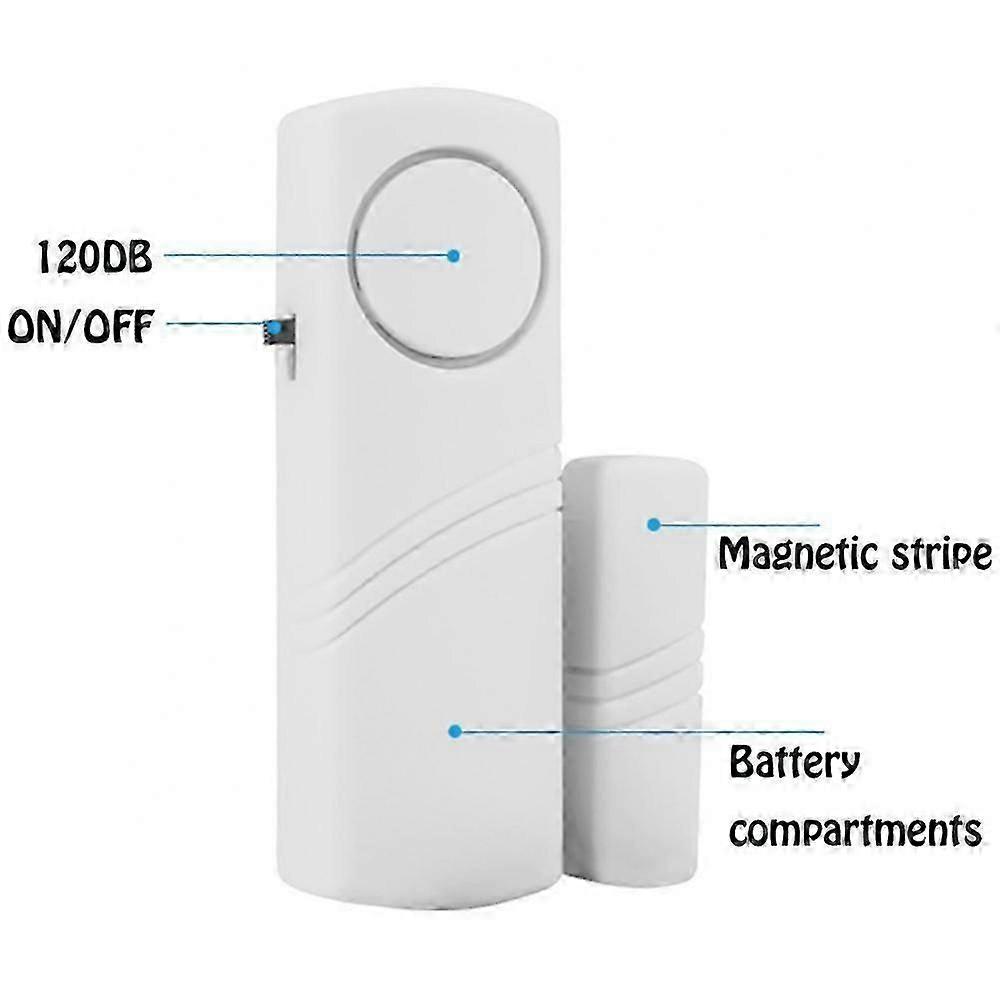 Magnetic Sensor Wireless Burglar Alarm for Doors and Windows