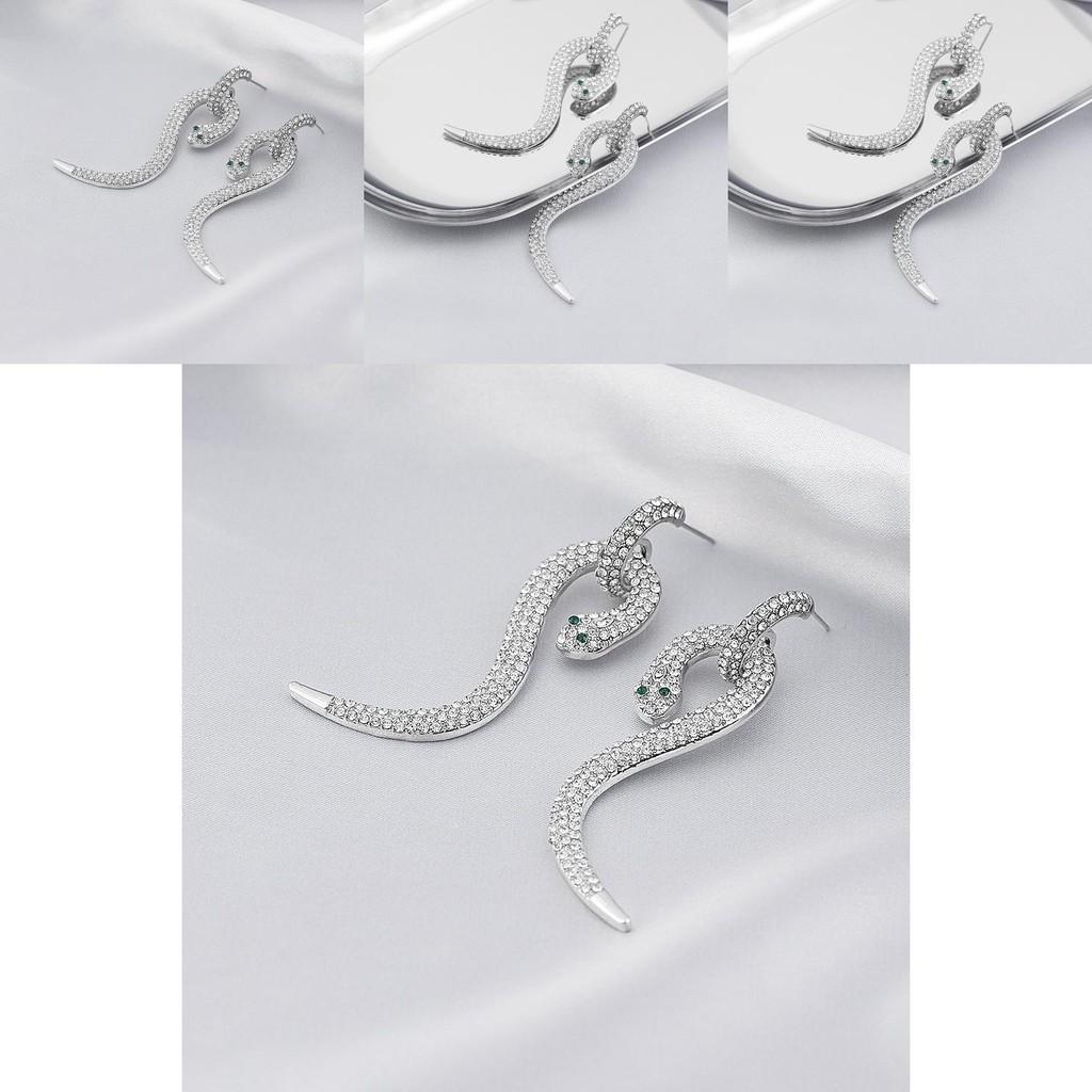 Elegant Alloy Snake Earrings For Women Trendy Zodiac Animal Design 2022 Winter Fashion