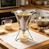 Stainless Steel Confectionery Funnel Dispenser with Precisions Nozzles for Chocolate,Sauces,Batter,and Pastry Work
