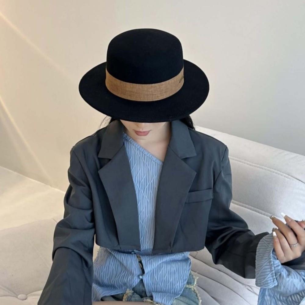 Vintage Looking British Top Hat Versatile Woolen Formal Hat Woolen Jazz Cap Fashion Show