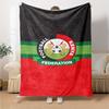 Football Kenya Print Flannel Blanket High Quality Warm Comfortable Cover for All Seasons Perfect for Gifts Home Decor