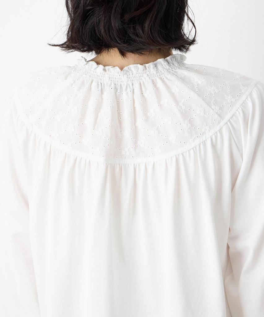 DECOY Shirred Collar Docking Pullover, Women's, 491223, White