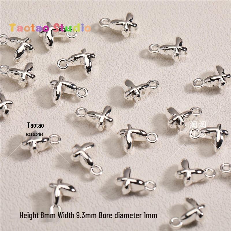 Starlight Moon Bell Pendant Tassel Jewelry DIY Materials - Silver Necklace/Bracelet Beading Accessories