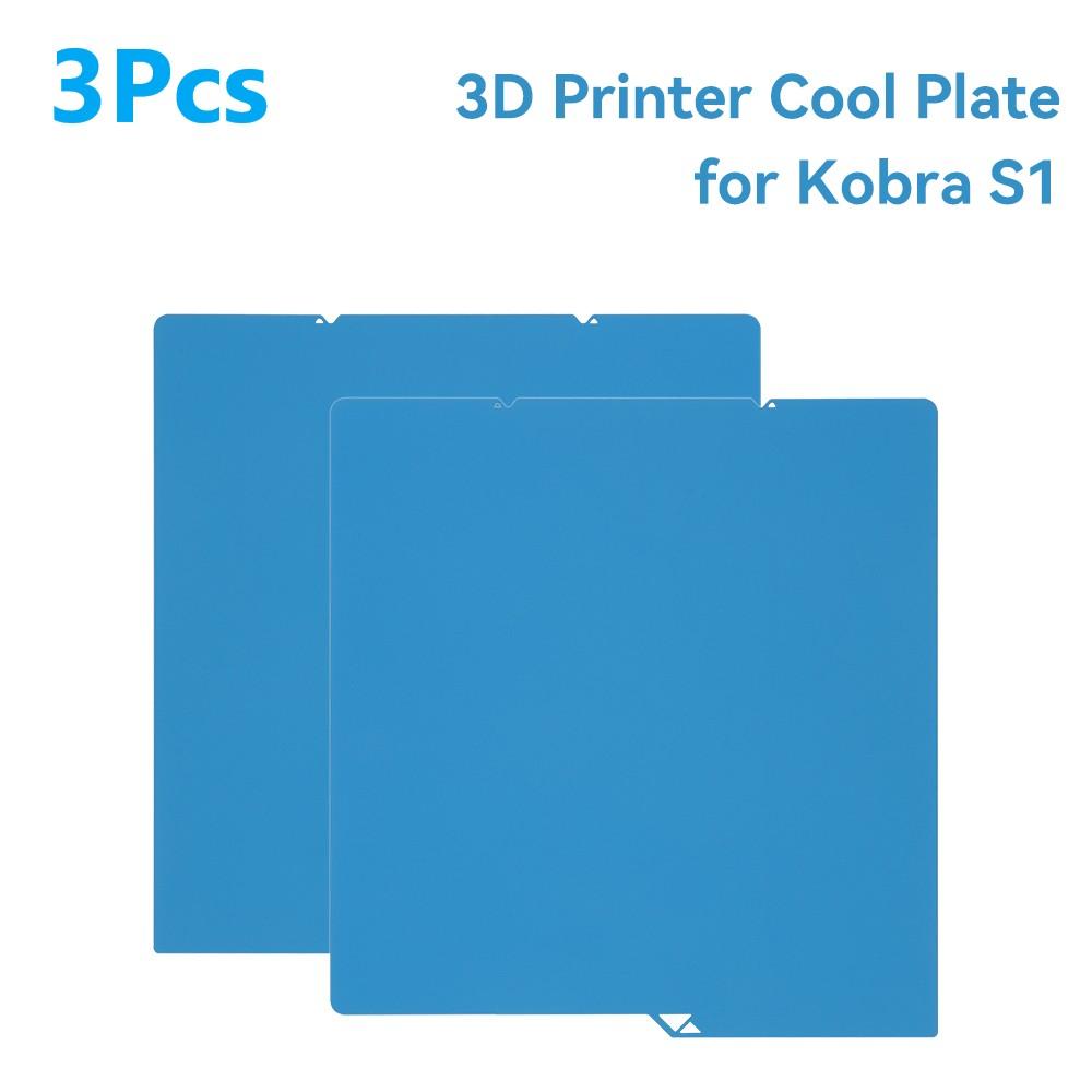 For Kobra S1 Cool Plate Build Plate Double-Sided Plate Spring Steel Sheet 266x264mm For Anycubic Kobra S1 Heat Bed 3D Printer