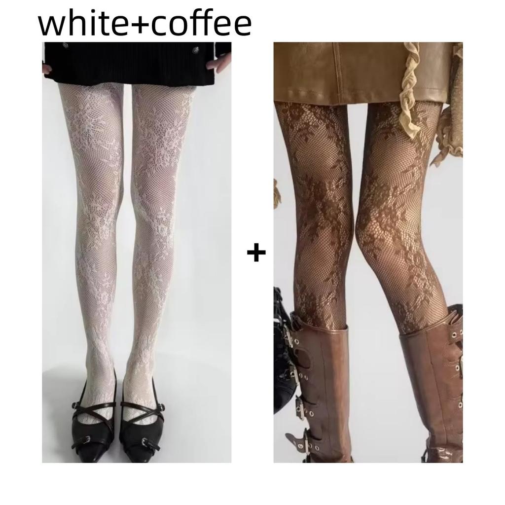 Nuovi Collant Donna Sexy Pizzo Floreale Coscia Alta Calze Collant Lingerie Calzetteria Rete Rete Calze Collant Donna