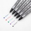 5Pcs Multicolor Gel Ink Pens Set Large Capacity Fast Drying Fine Point Pigment Liner for Writing Note Taking Office