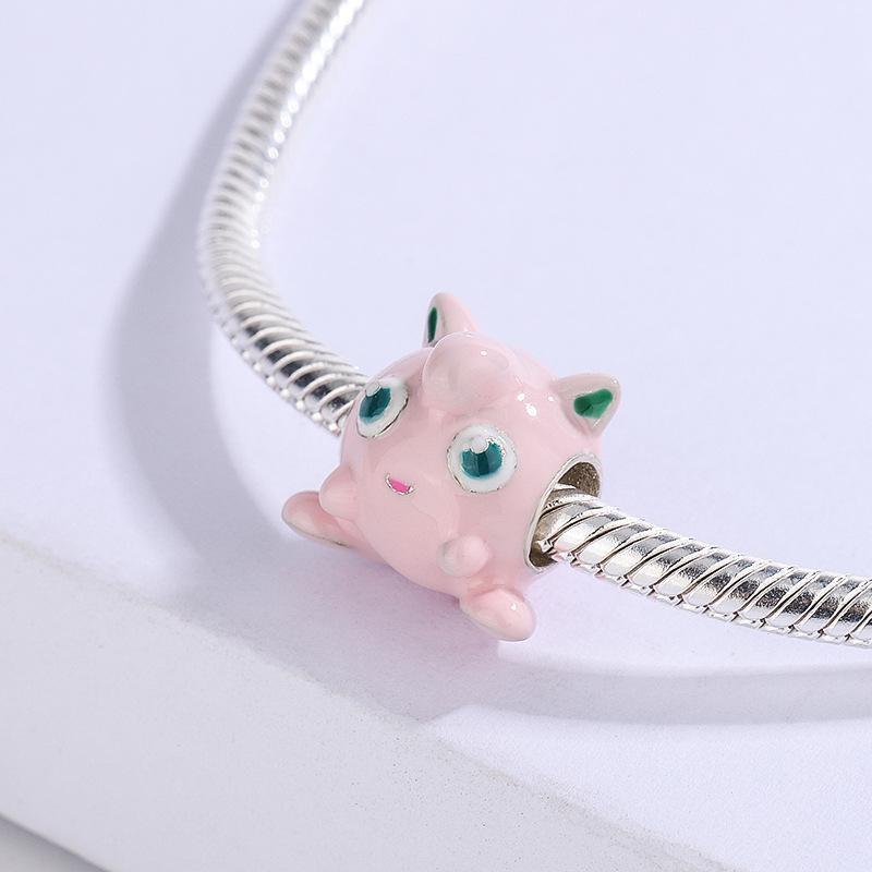 Copper Plated Cz Herocross Cartoon Rabbit Charm Family Mother Beads Stopper Fit Original European Bracelet Jewelry