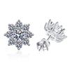 0.3-0.5ct Moissanite Earrings for Women Lab Grown Diamond Ear Studs 925 Silver Fine Jewelry Gift