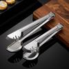 Stainless Steel Serving Tongs U-Shaped Non-Slip Kitchen Tongs Hollow Chuck