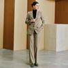 LadyS Elite Wool Silk Blazer & Trousers Set