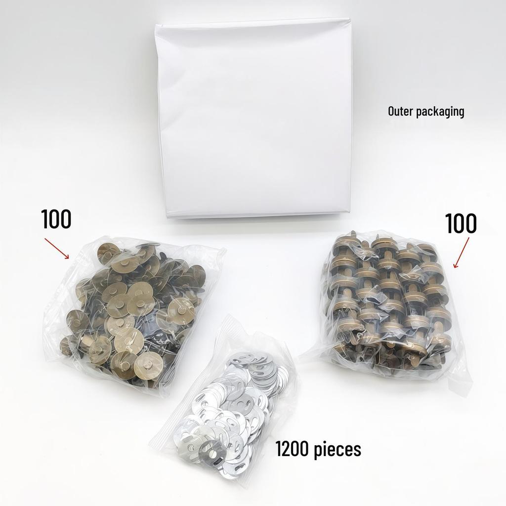 Four-in-One Strong Magnetic Buckle for Clothing and Bags - Hidden Sew-Free Snap