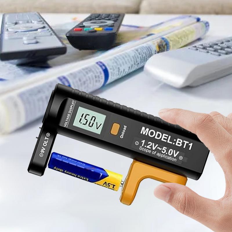 Batterietester Prüfer Tragbar Digitales Display Batterietestgerät Batterielebensdauer Tester Leicht & Allgemein für Haushalt