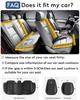 PU Leather Car Seat Covers Full Set Breathable Hole Front Seat Cushion Adjustable Back Seat Protector Waterproof Car Accessory
