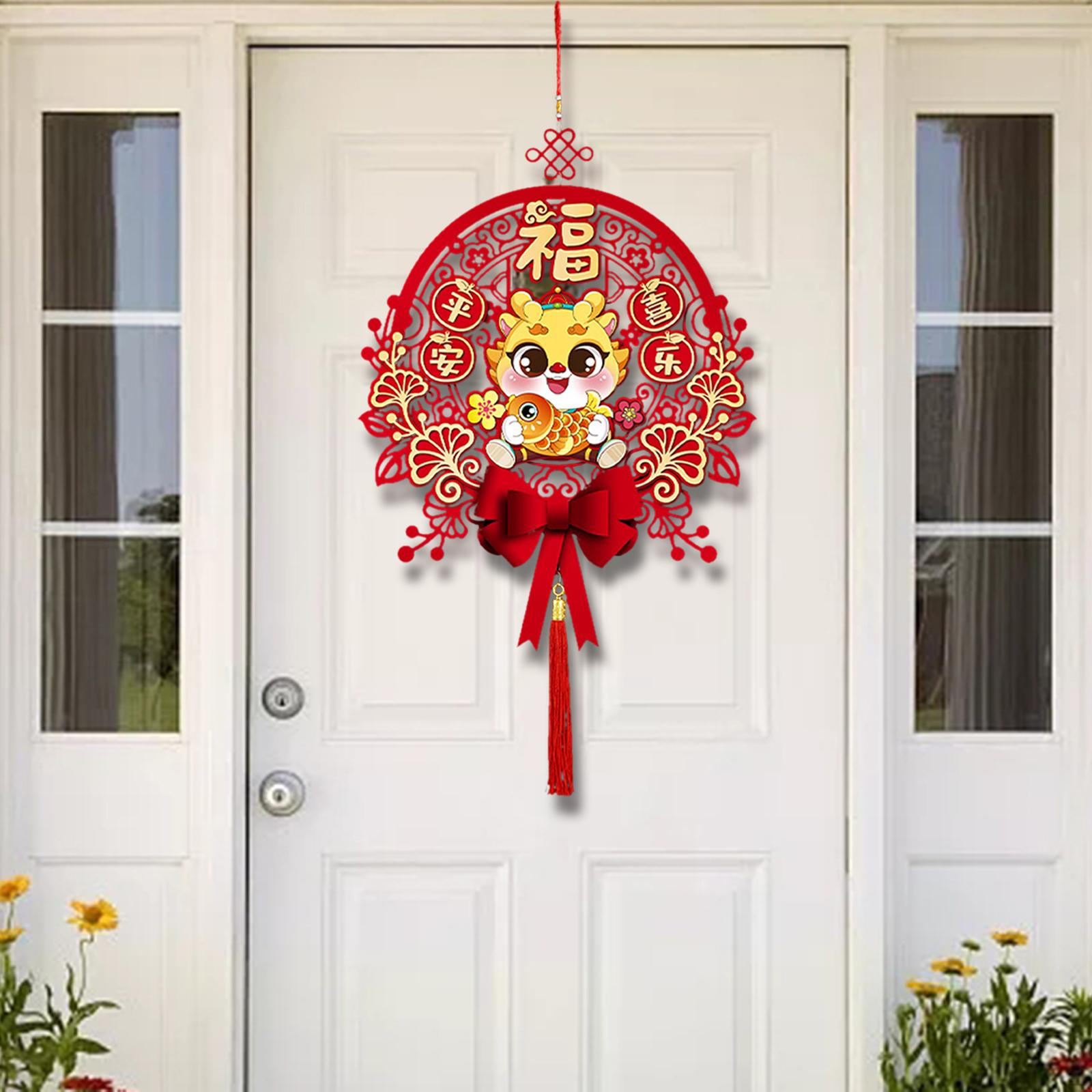 

Китайский Год Украшения Благословение Кулон Восточный Орнамент Висячий Декор для Праздничной Двери Партии Style B