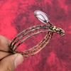 Phosphosiderite Bangle Gemstone Copper Cuff Bracelet Wire Wrapped Bangle Phosphosiderite Jewelry Adjustable Bangle Handmade Copper Jewelry