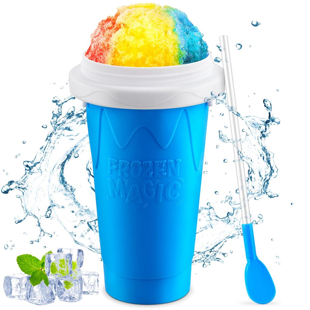 Summer Magic Slushy Maker Squeeze Cup Homemade Milk Shake Maker Cooling Cup Squee DIY It for Family