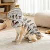 Wearable Pet Costume Headpiece with a 3D Prehistoric Skull-and-Spine Look for Seasonal and Themed Costuming