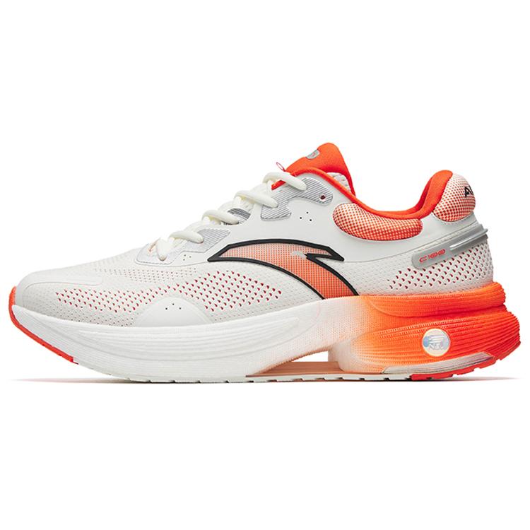 

Anta Running Collection C100 Anti Slip Wear Resistant Low Top Running Shoes White Orange 40.5