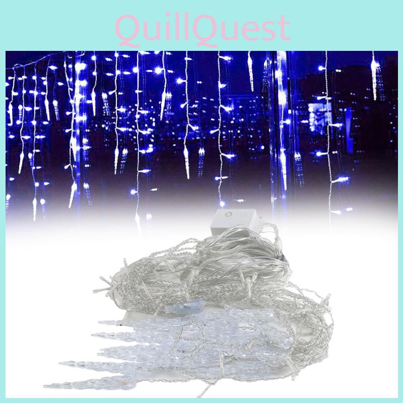 Led Christmas Icicle Lights Window Falling Rain Outdoor Garden Party Home Decor