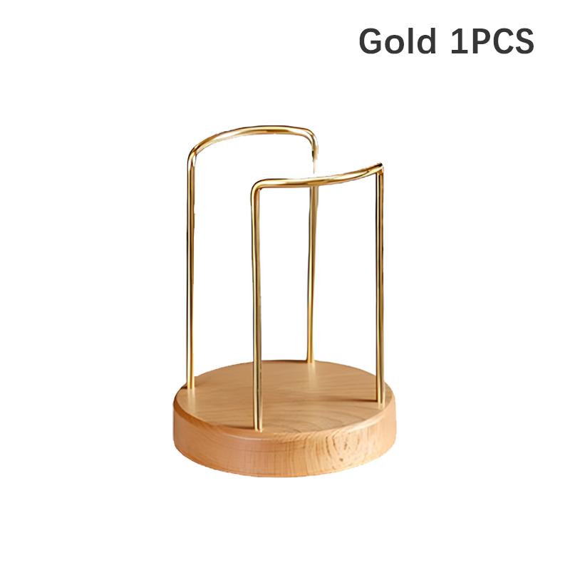 Disposable Cup Storage Holder Rack Shelf Water Tea Cups Wood Dispenser with Longer Stick Mug Display Stand Organizer Supplies