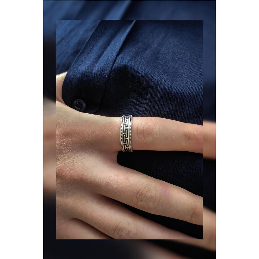 Maze Wedding Ring Model Unisex Adjustable Ring