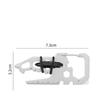 Stainless Steel Carabiner Keychain Multi Tool Bottle Opener Card for Outdoor Use Hiking Camping EDC Tool
