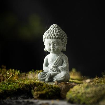 Cute Buddha Tea Pet Mini Little Monk Figurine Collectibles Decor Dolls Buddha Statue  Aquarium