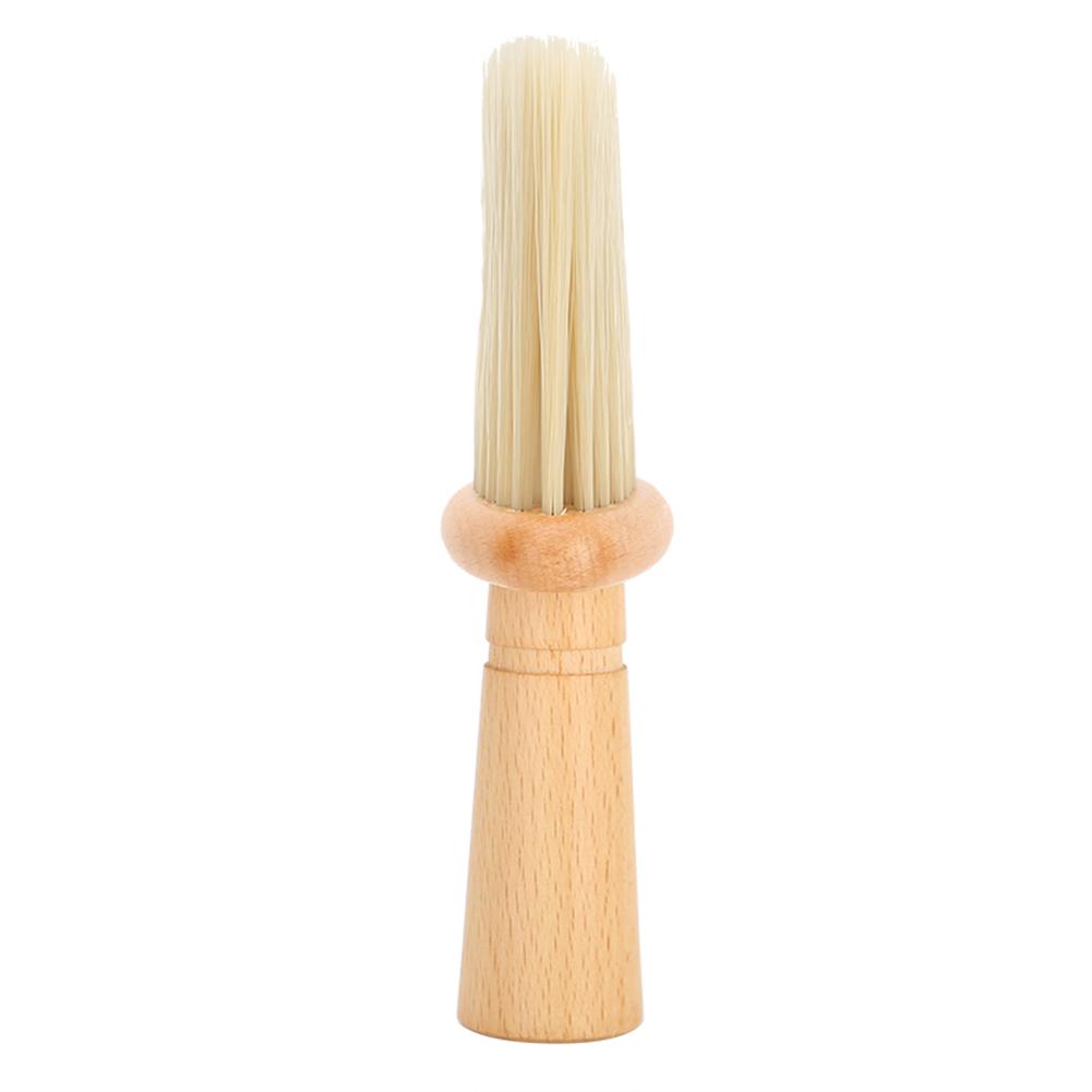 Broken Hair Sweep Brush Wooden Handle Haircut Neck Duster Brush For Barber Shop Hairstylist
