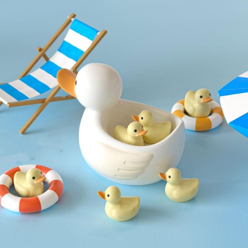 Flexible Silikon-Kerzenhalterform für dekorative Enten-Designs Zubehör für Weihnachten und festliche Anlässe