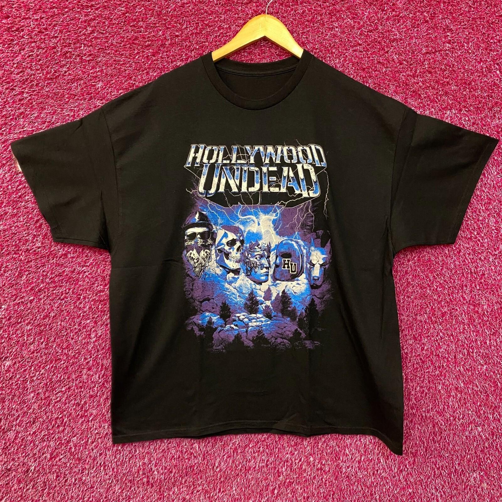 Черная футболка Hollywood Undead Mount Crushmore XL