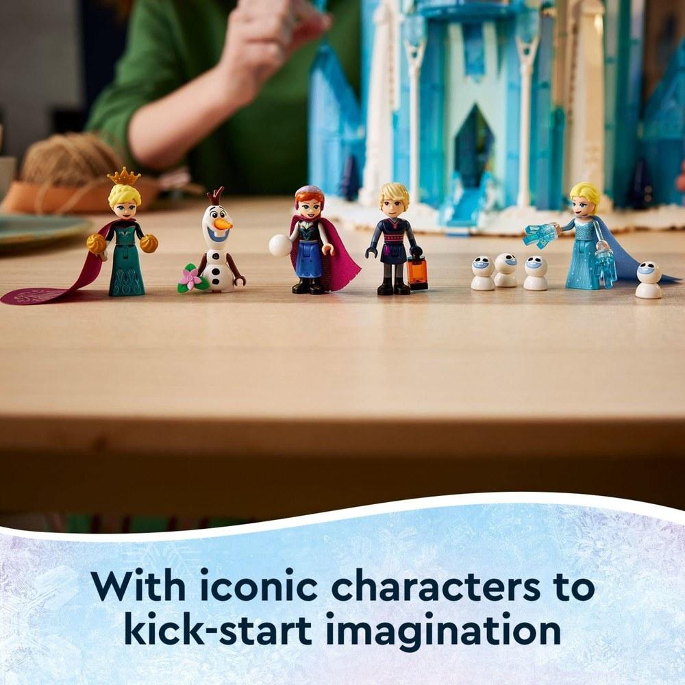 LEGO Disney Frozen Ice Castle Building Toy 43197 with Anna Elsa Olaf Mini Doll Figures Suitable for Children 6+